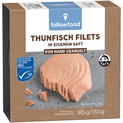 Followfish filetti di tonno al naturale (185gr)